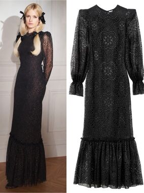 The Vampire's Wife X H&M The Night Whisperer Black Lace Dress 🖤